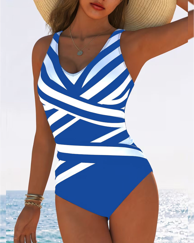 Florence | Striped One-Piece Bathing Suit