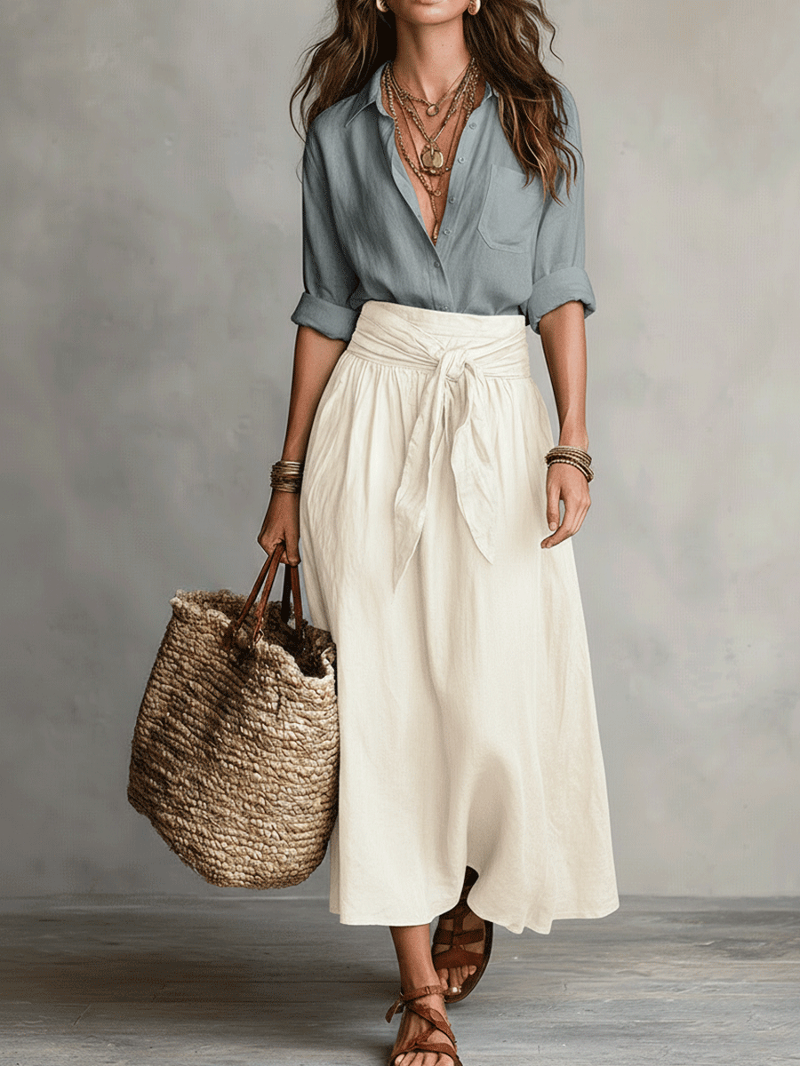 Jennifer | Effortless Elegance Boho Skirt Set