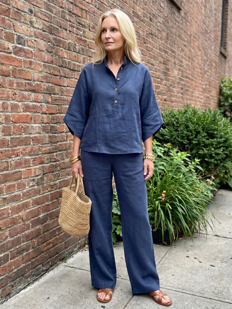 Amity | Relaxed Tunic and Button-Front Trouser Set
