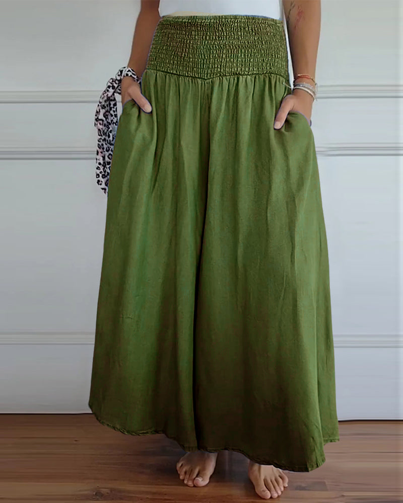 Reina - Relaxed Fit Wide-Leg Pants