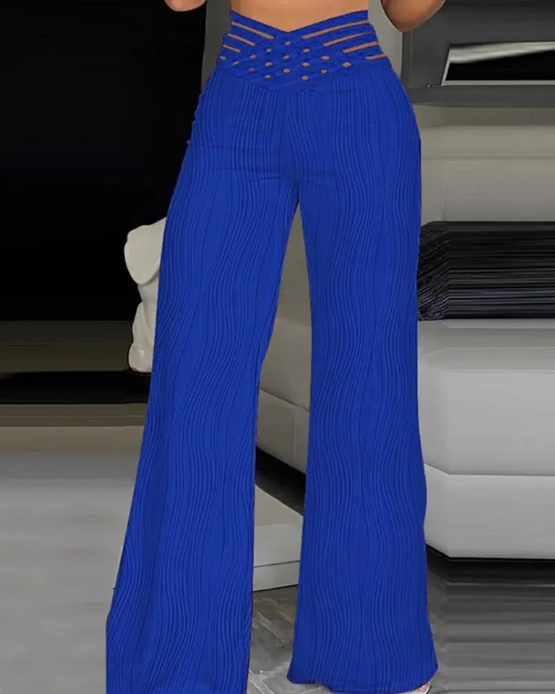 Emma | High-Waisted Crisscross Pants