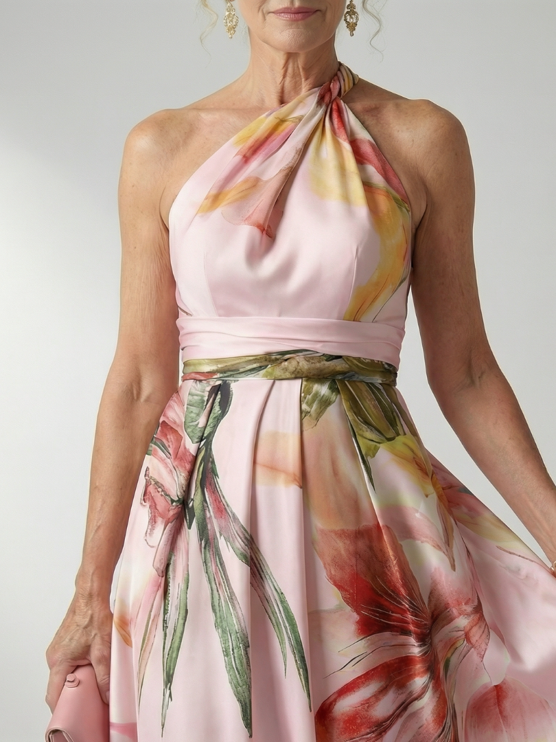 Amiel | Elegant Floral Maxi Dress