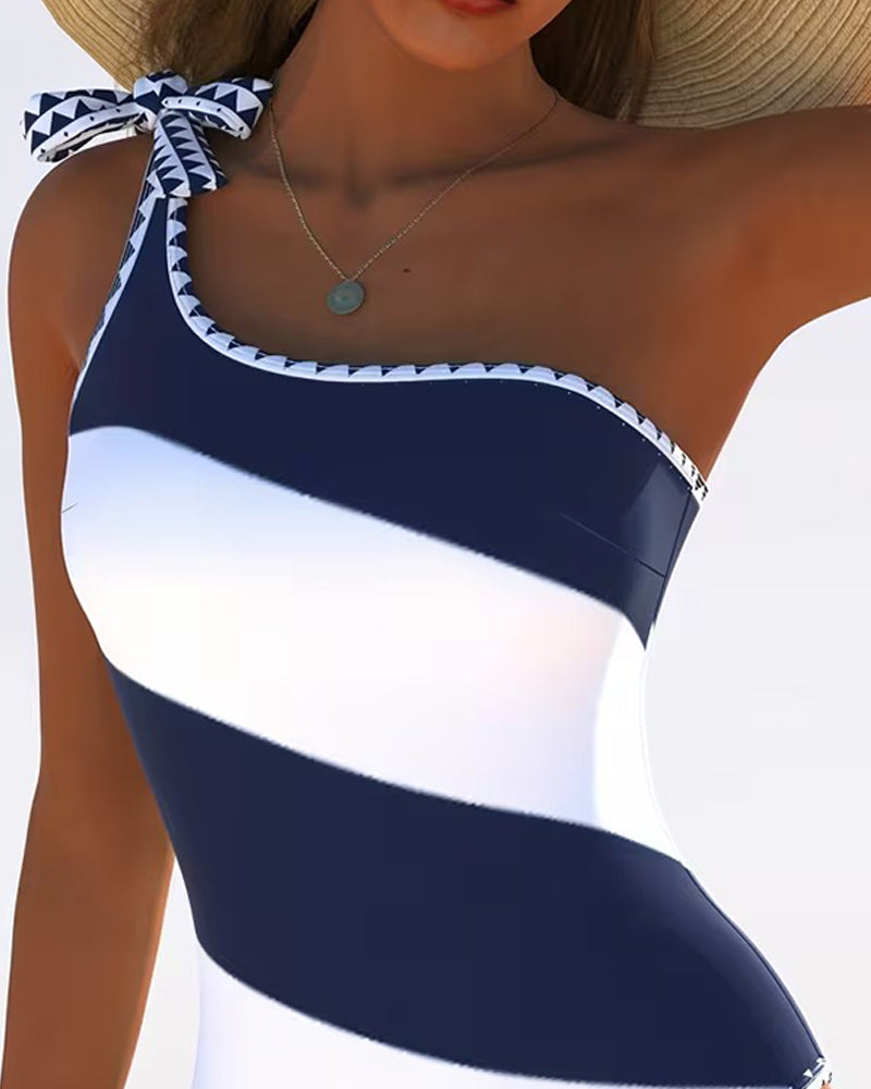 Isabella | Striped Swimwear One-Piece