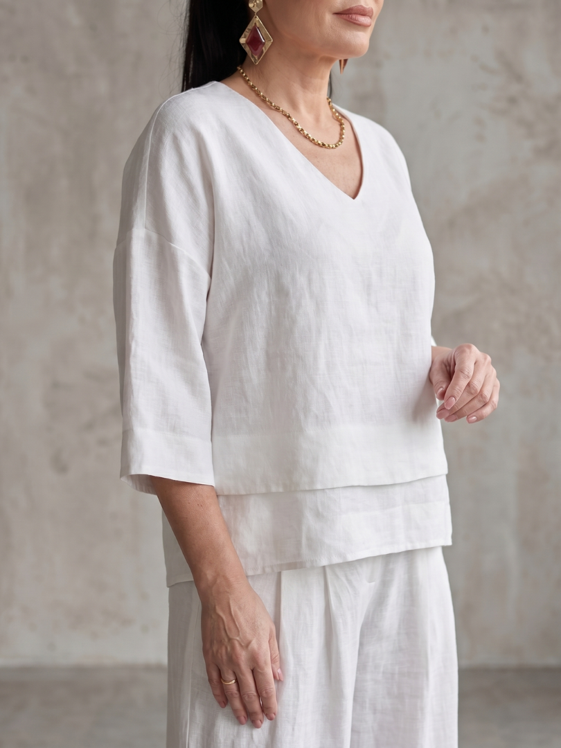 River | Layered Top and Wide Leg Pants Set