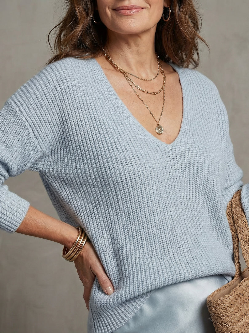 Luciana | Knit Layered Set with Bias Cut Satin Skirt