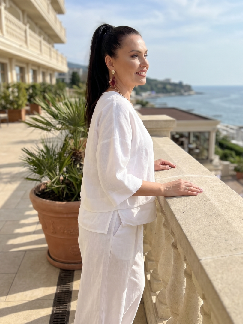 River | Layered Top and Wide Leg Pants Set