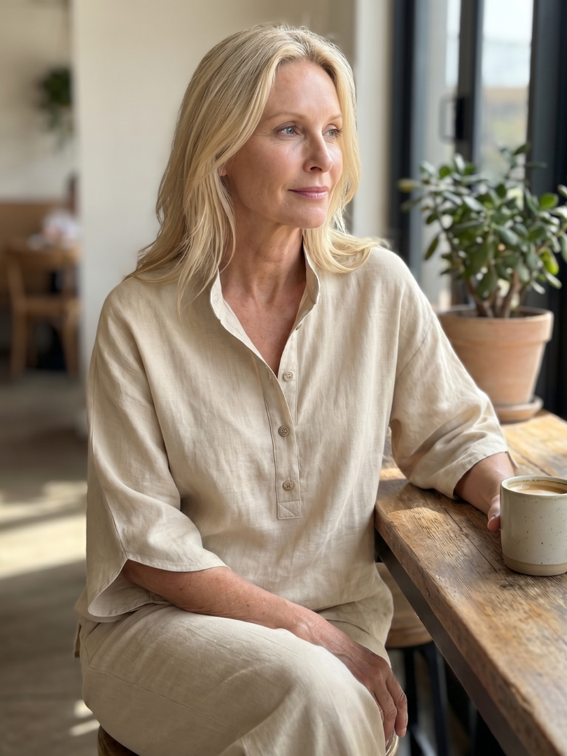 Amity | Relaxed Tunic and Button-Front Trouser Set