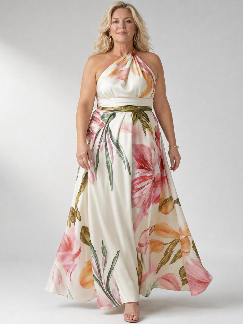 Amiel | Elegant Floral Maxi Dress