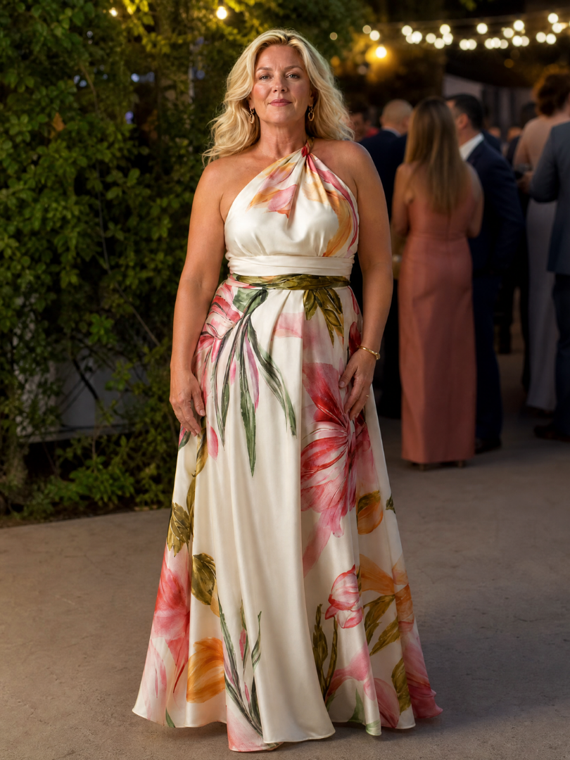 Amiel | Elegant Floral Maxi Dress