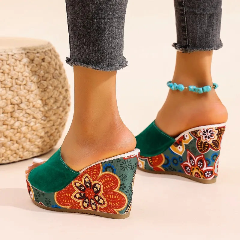 Joelle™ — Artistic Mules Featuring Floral-Inspired Heel