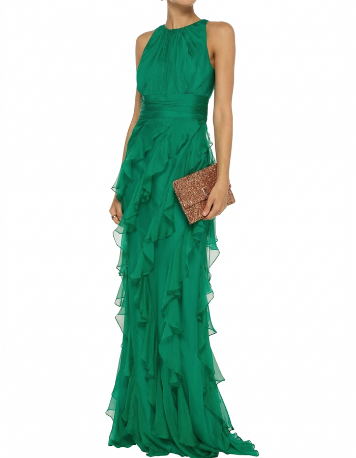 Seraphina™ | Cascading Ruffle Evening Maxi Dress