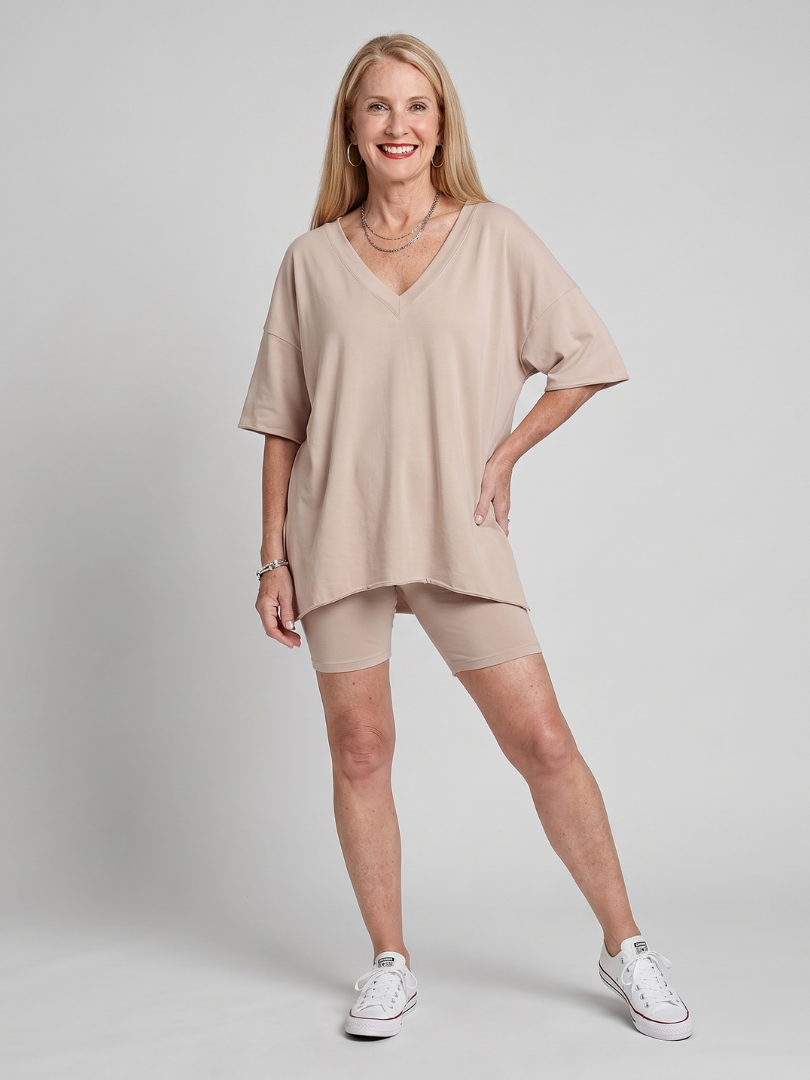 Lucinda | Relaxed Fit V-Neck Top and Shorts Set