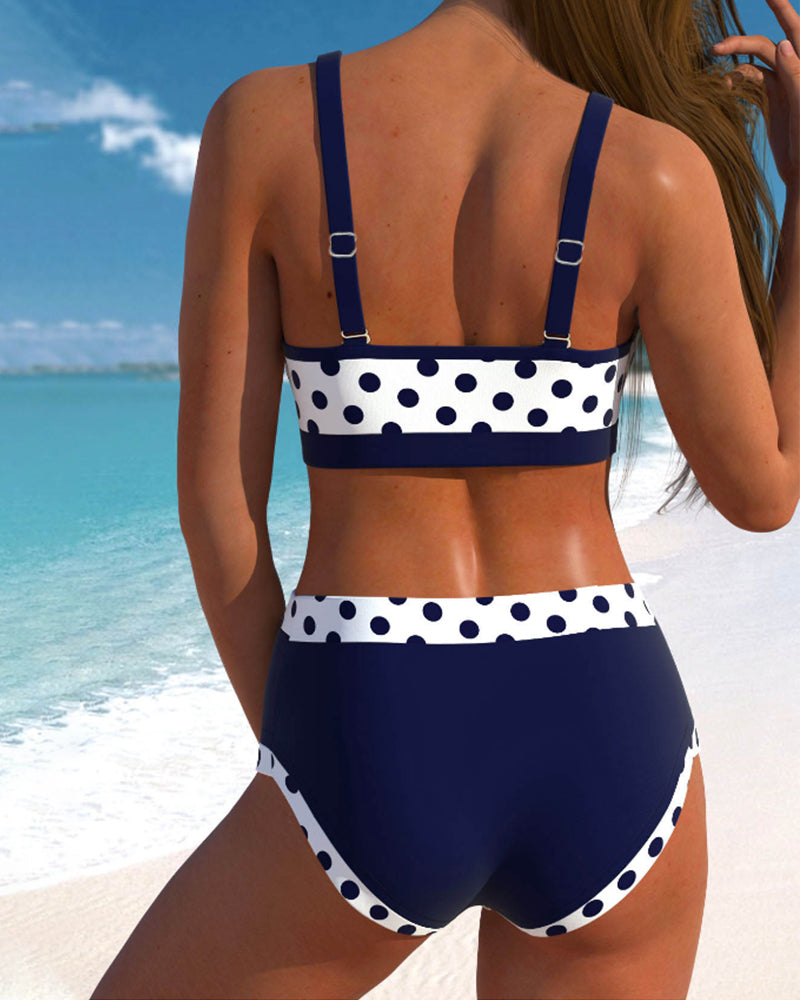 Liesbeth - High-Waisted Patchwork Bikini