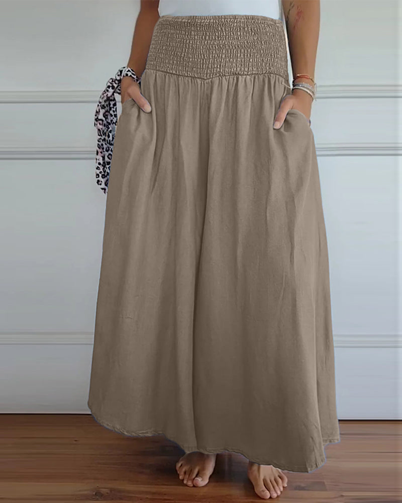 Reina - Relaxed Fit Wide-Leg Pants