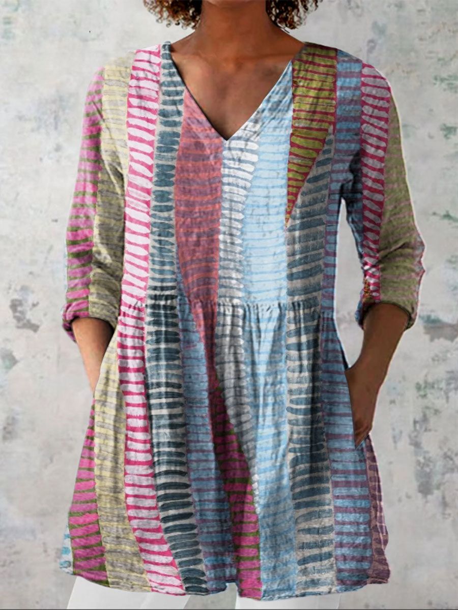 Anais | V-Neck Long Blouse