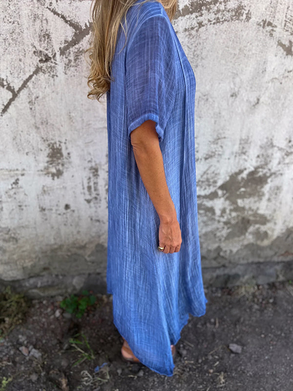 Violet | Loose-Fit V-Neck Dress