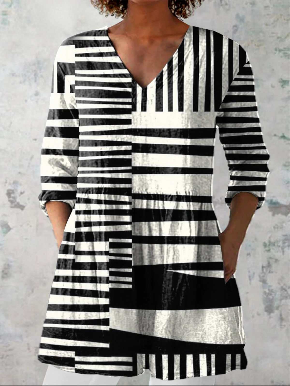 Sophie | V-Neck Long Blouse