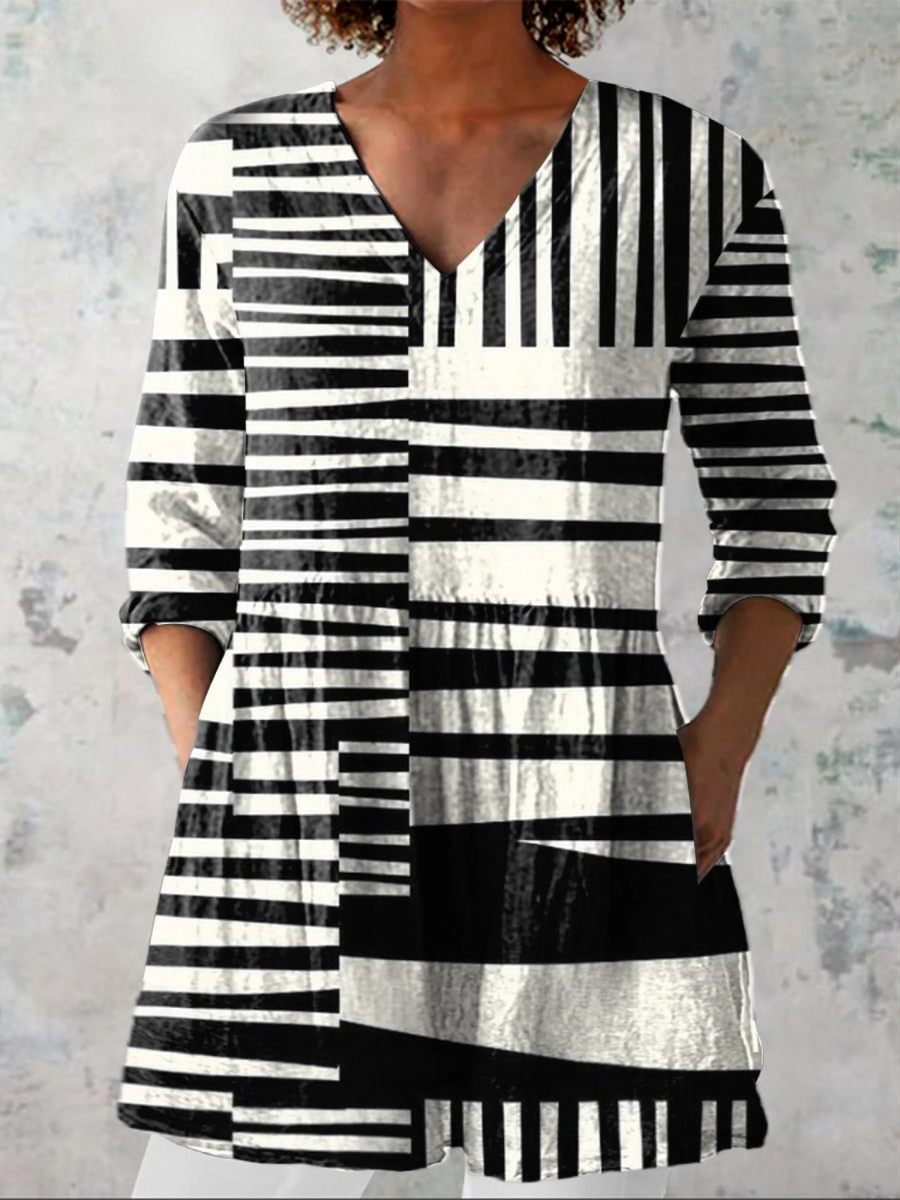 Sophie | V-Neck Long Blouse