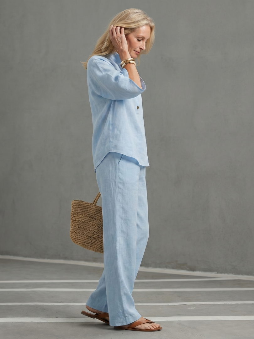 Amity | Relaxed Tunic and Button-Front Trouser Set