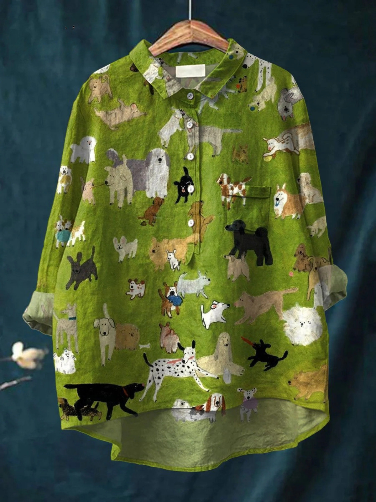 Althea | Women's Adorable Dog Art Casual Tee