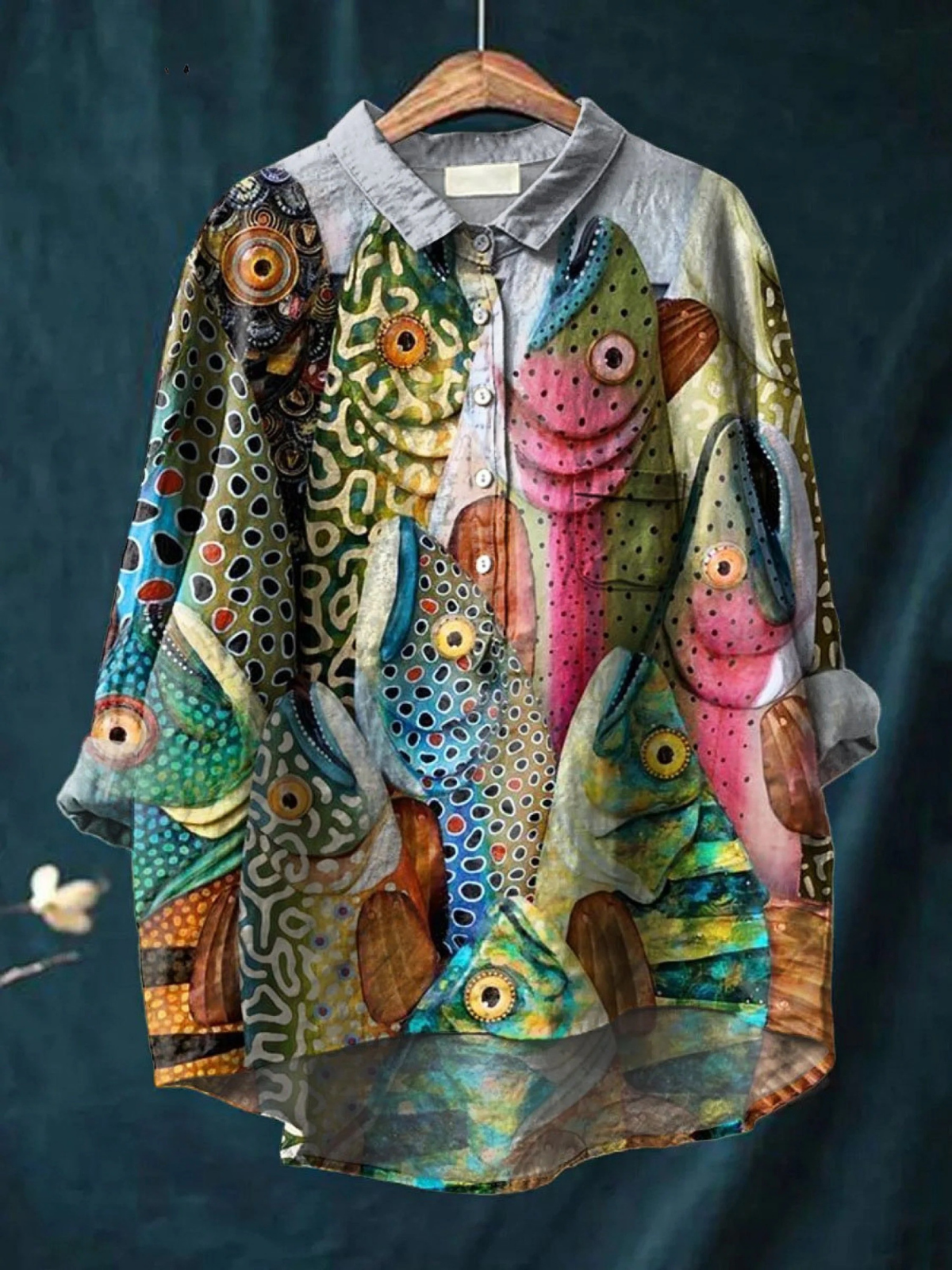 Anneliese | Retro Humorous Fish Artwork Casual Tee