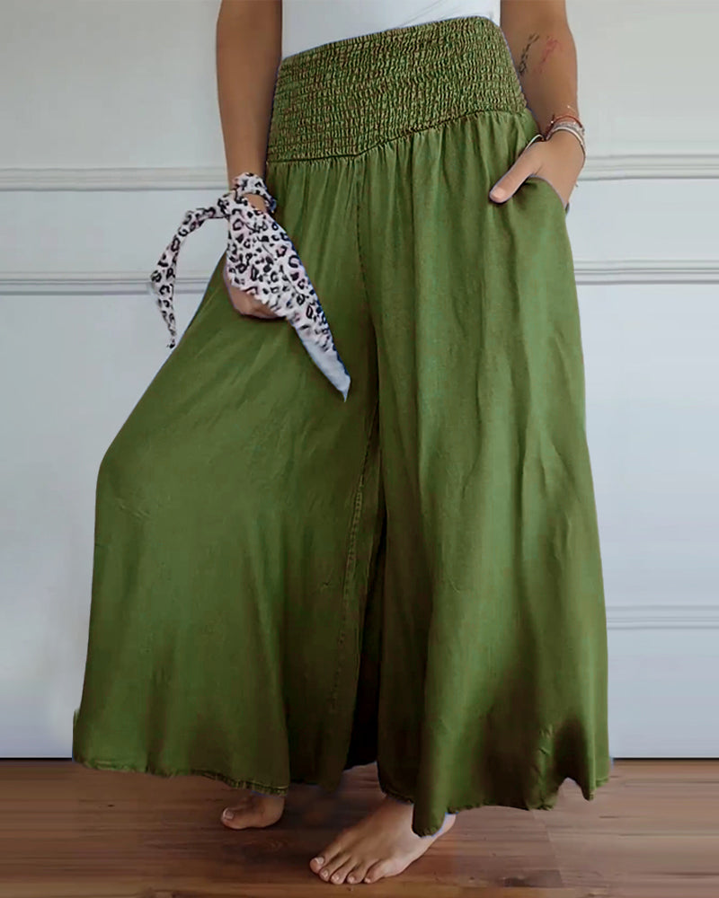 Reina - Relaxed Fit Wide-Leg Pants