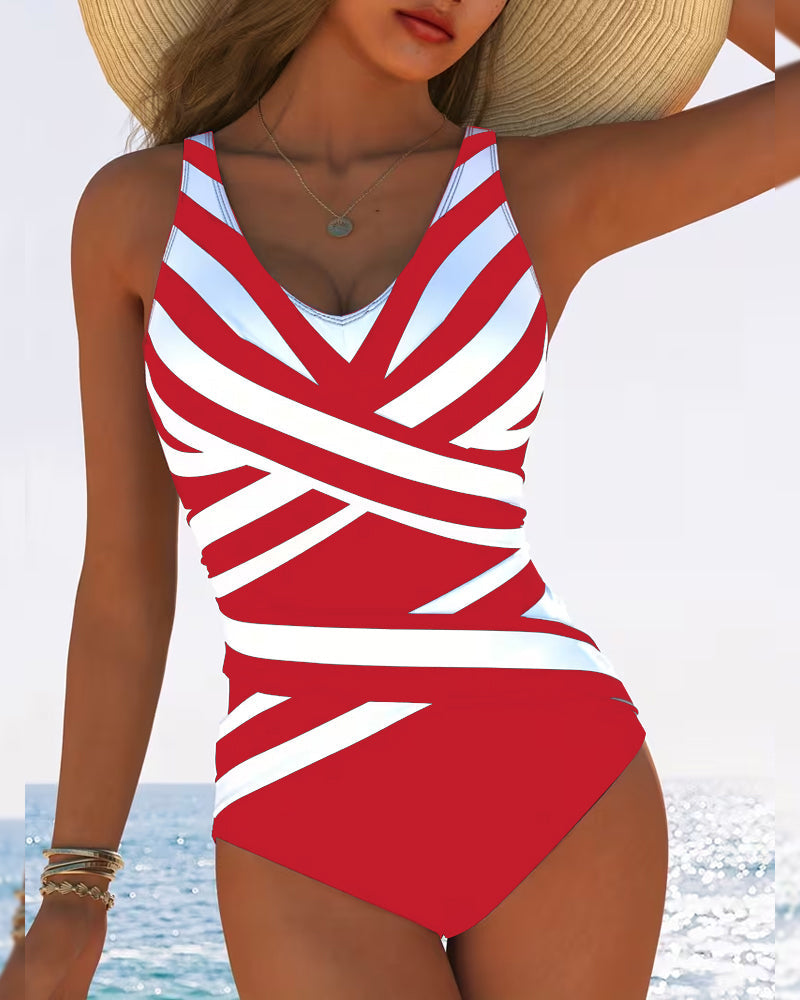 Florence | Striped One-Piece Bathing Suit