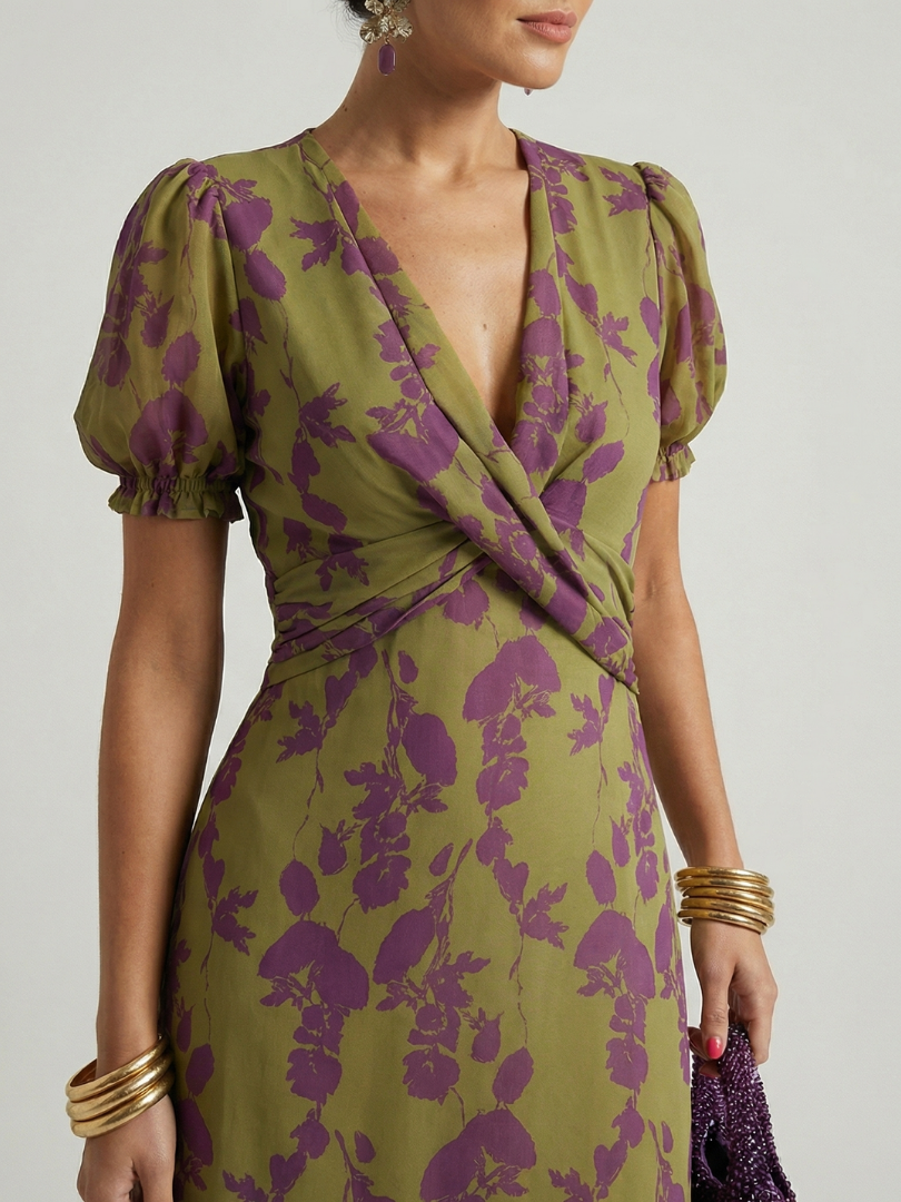 Virel | Easygoing Floral Midi Dress