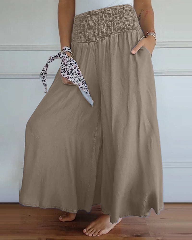 Reina - Relaxed Fit Wide-Leg Pants