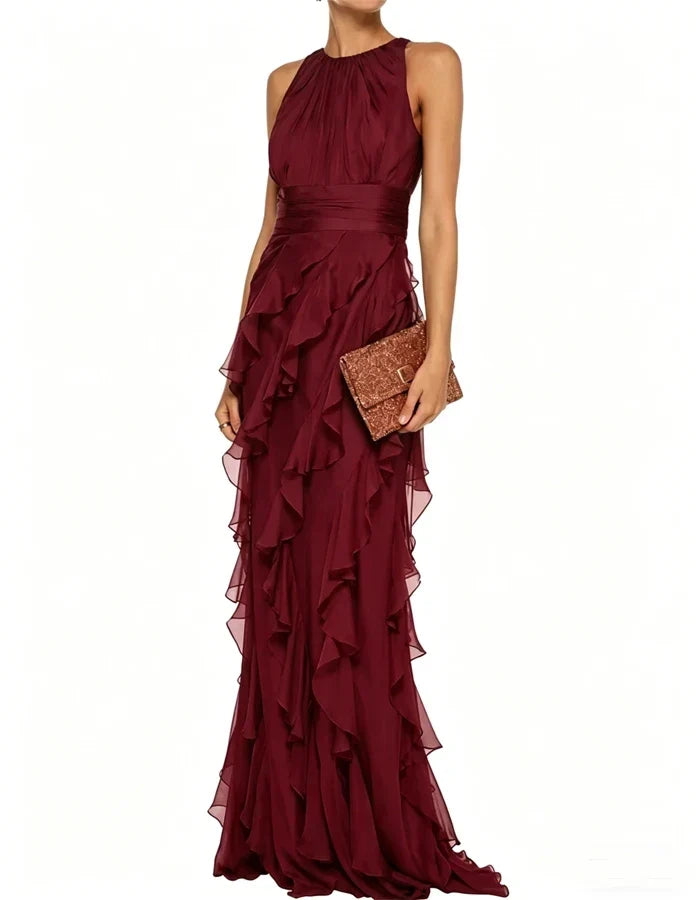 Seraphina™ | Cascading Ruffle Evening Maxi Dress