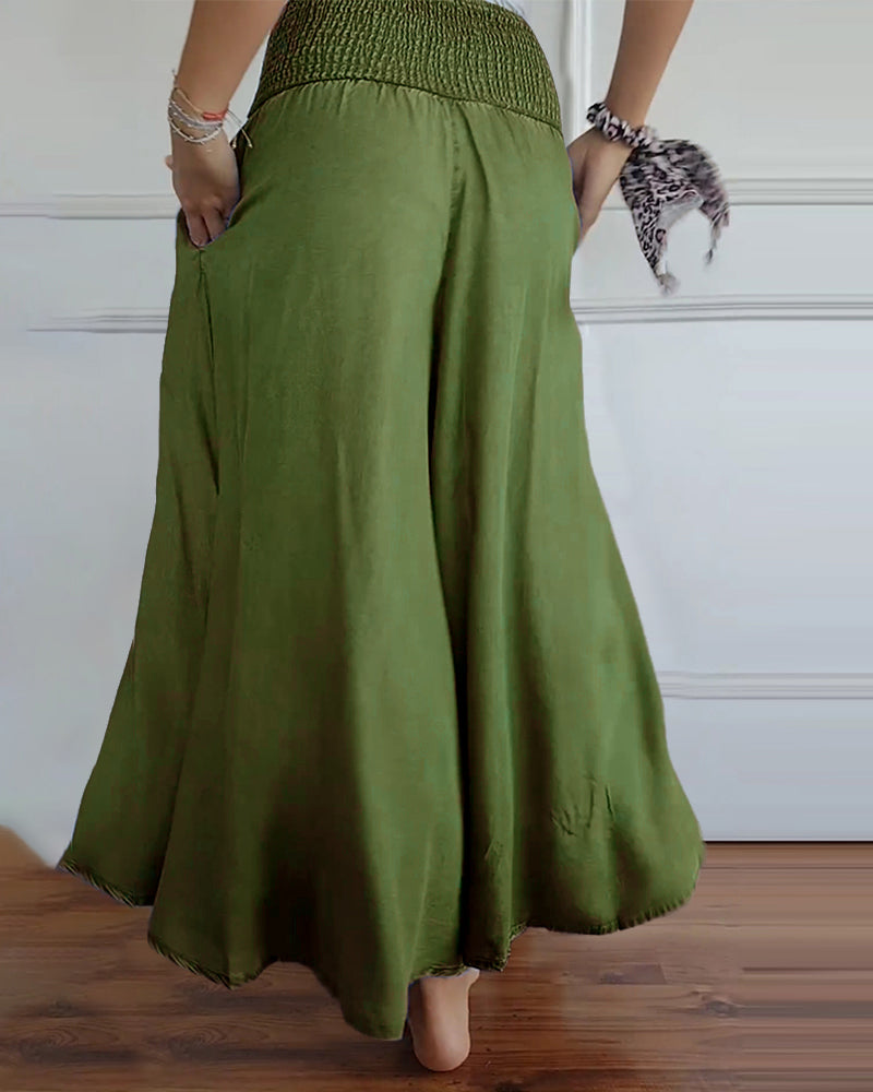 Reina - Relaxed Fit Wide-Leg Pants