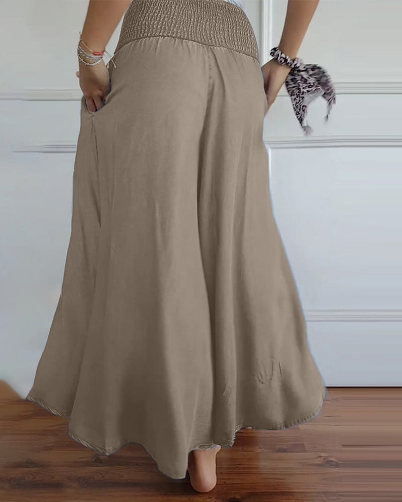 Reina - Relaxed Fit Wide-Leg Pants