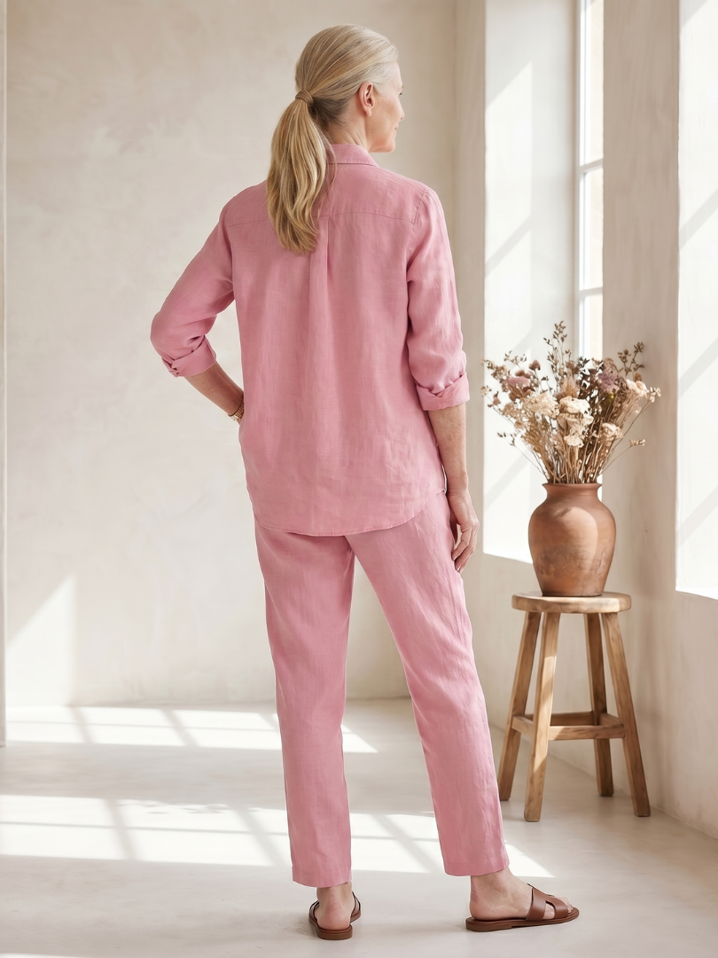 Noor | Long Sleeve Shirt and Tapered Pants Ensemble