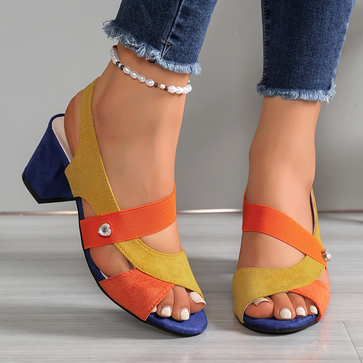 Adelaide - Comfort Block Heels with Orthopedic Support