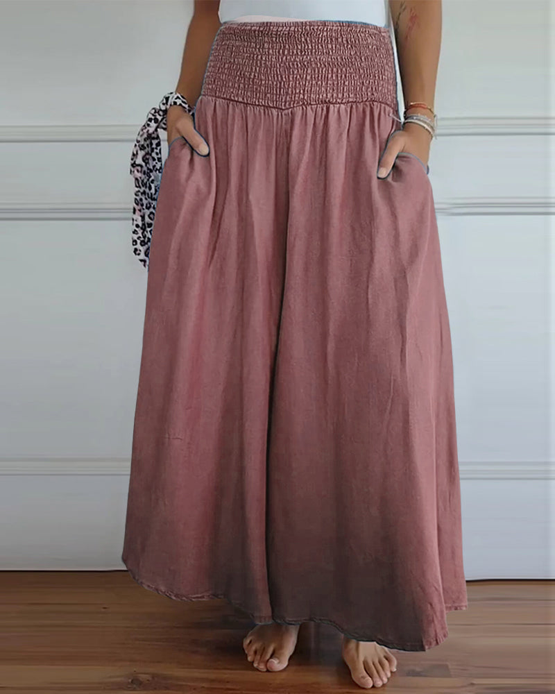Reina - Relaxed Fit Wide-Leg Pants