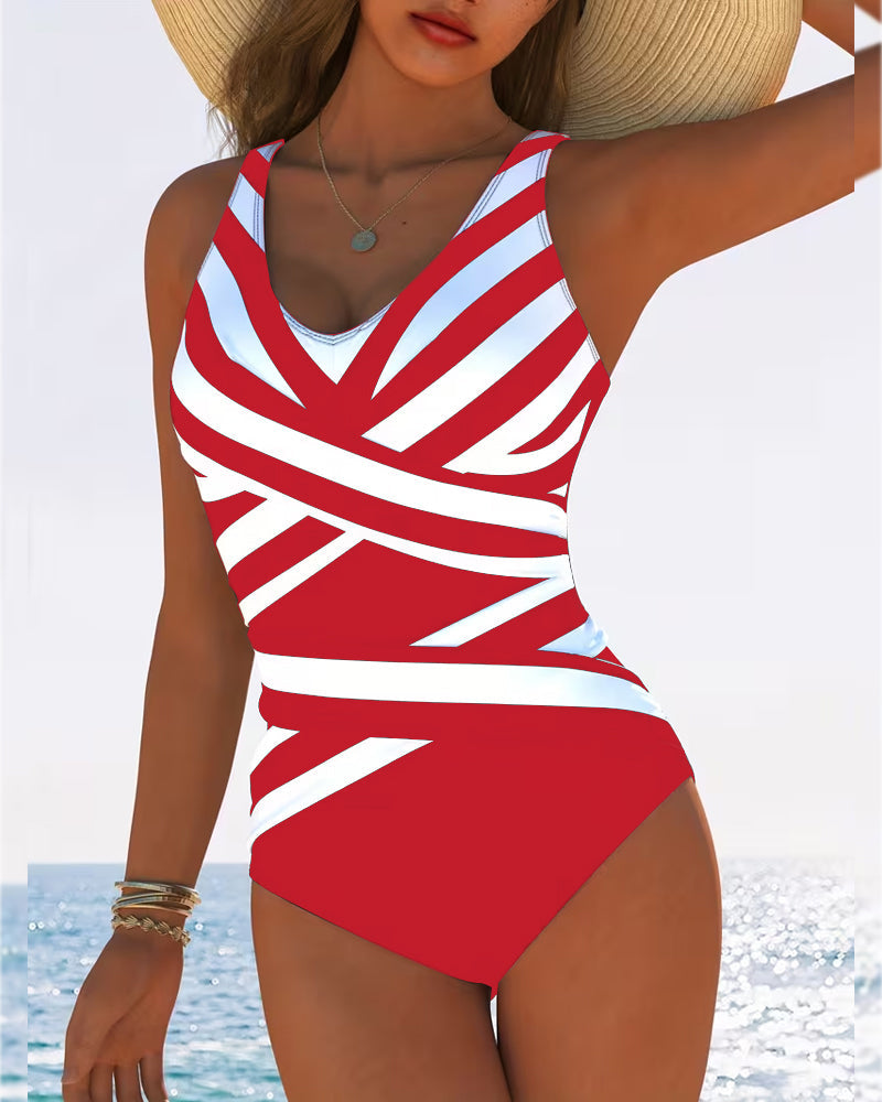 Florence | Striped One-Piece Bathing Suit
