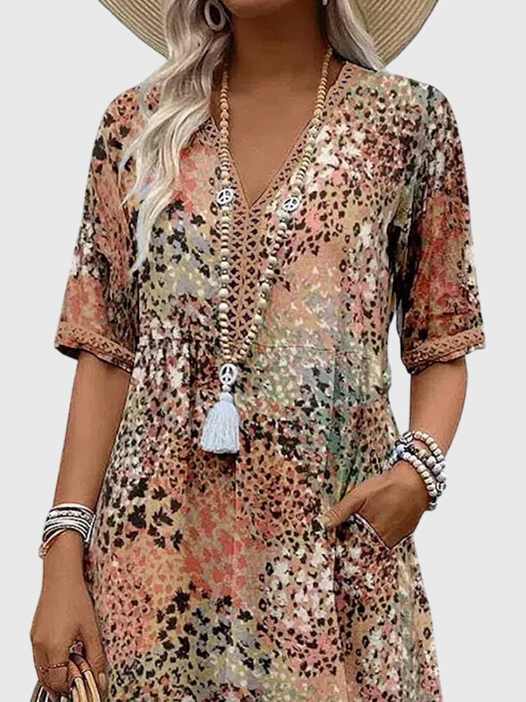 Bella | Chic Floral Midi Dress