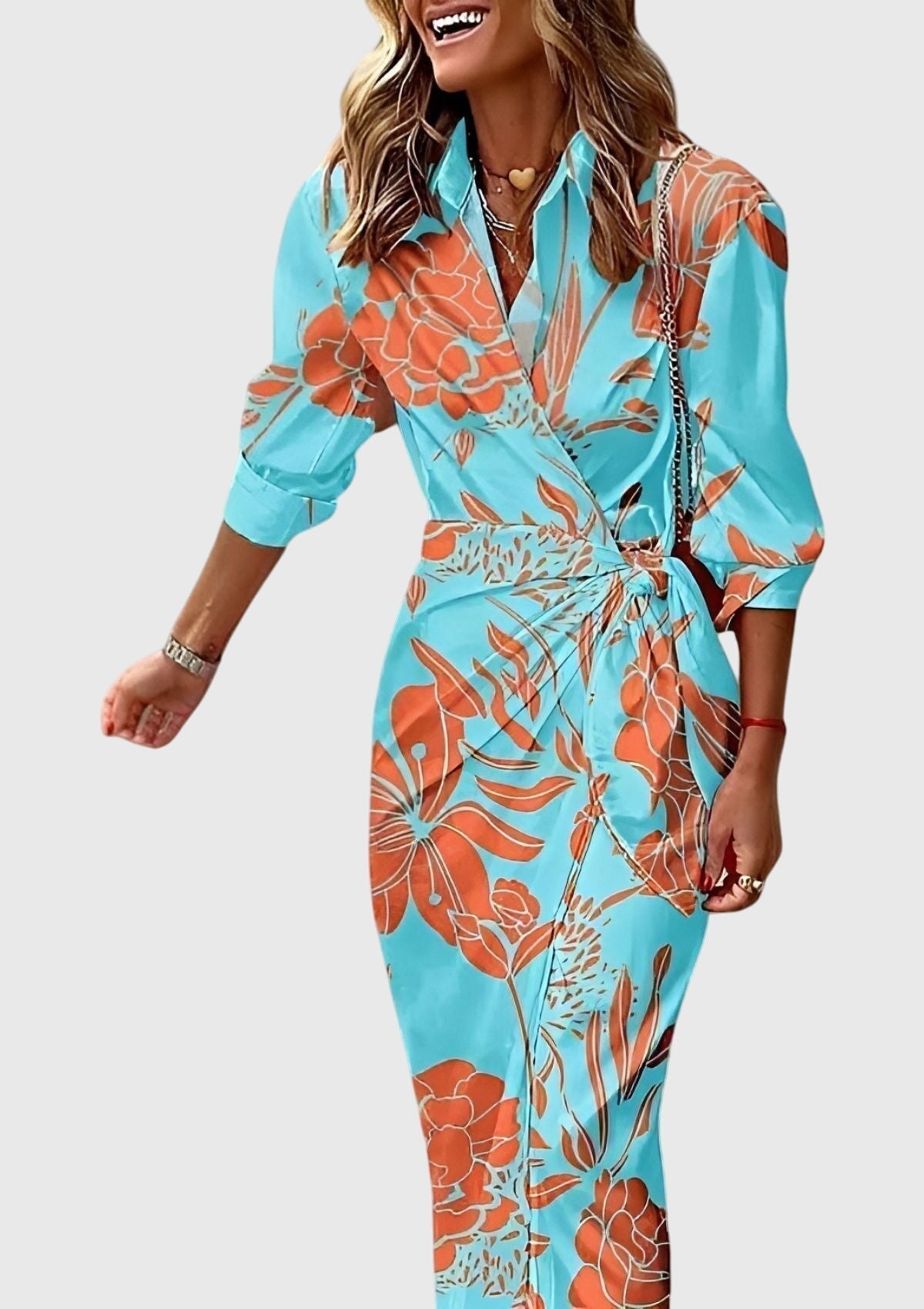 Everly | Stylish Printed Wrap Dress