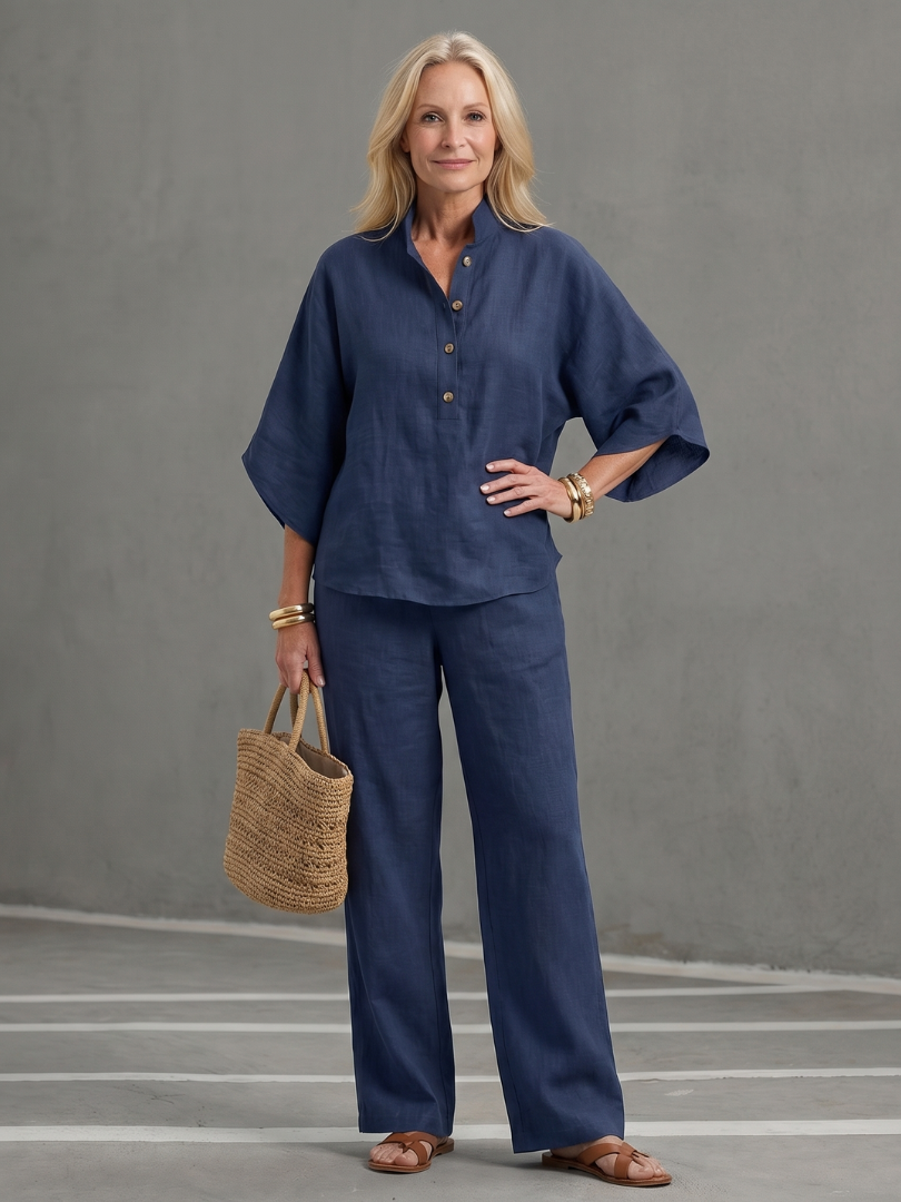 Amity | Relaxed Tunic and Button-Front Trouser Set