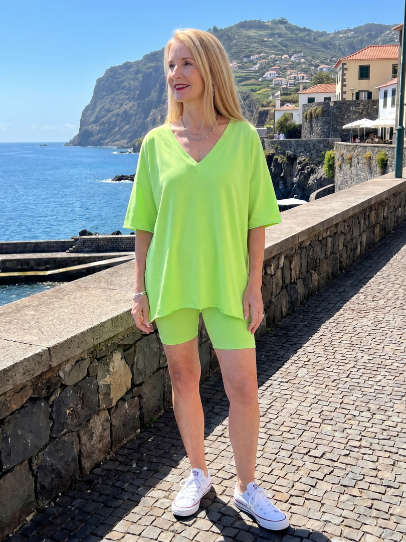 Lucinda | Relaxed Fit V-Neck Top and Shorts Set