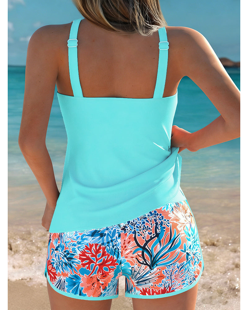 Poppy Floral Print Tankini