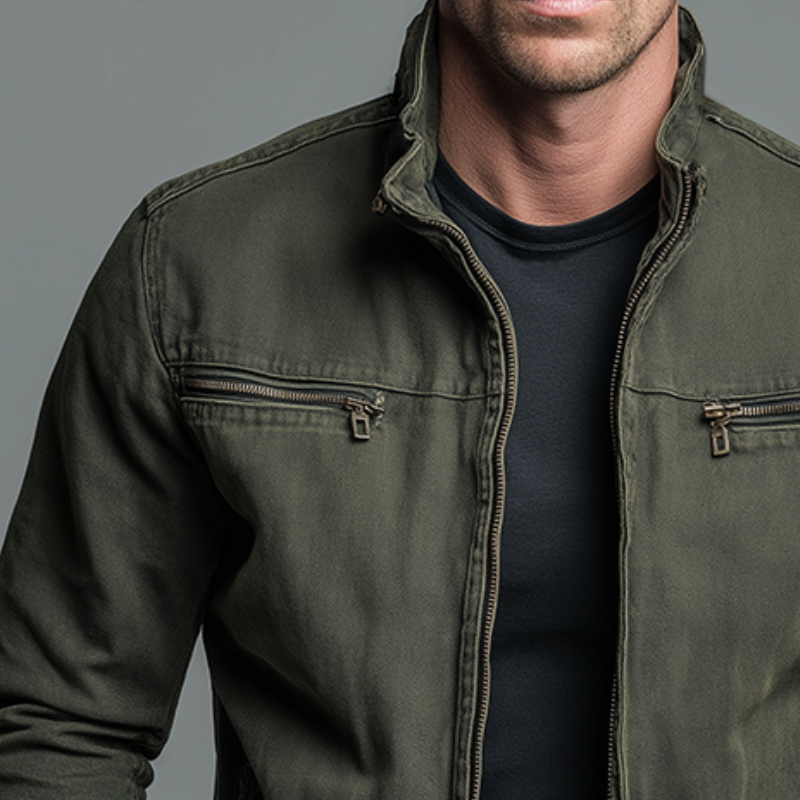 Denvera | Vintage Cotton Zip Jacket