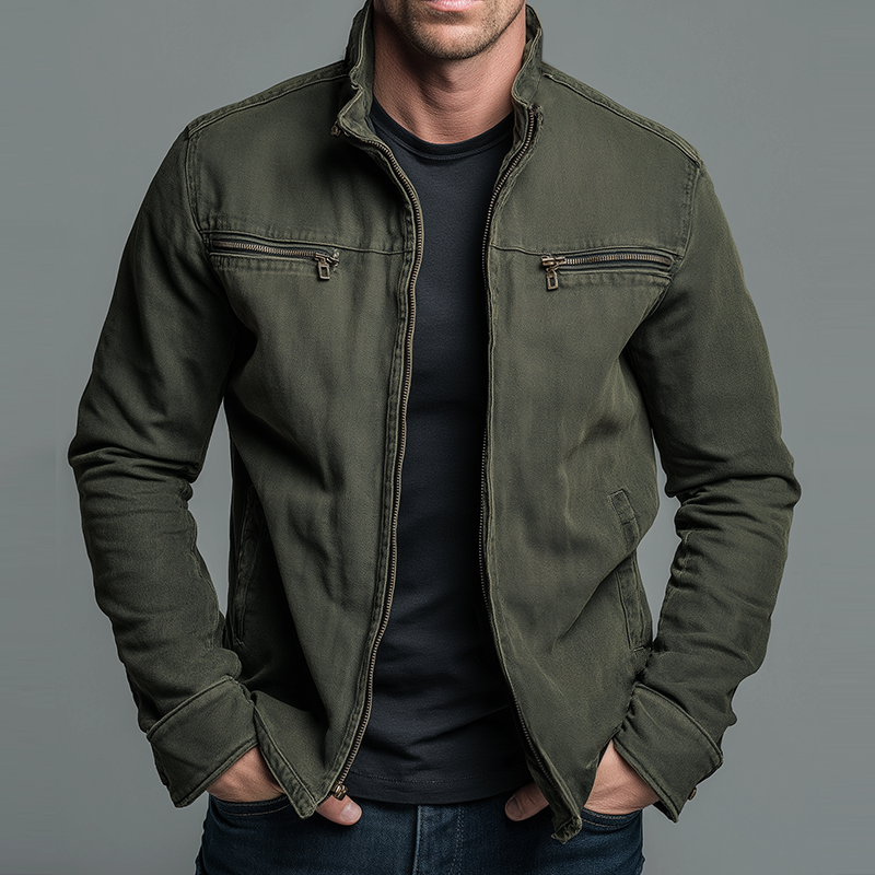 Denvera | Vintage Cotton Zip Jacket