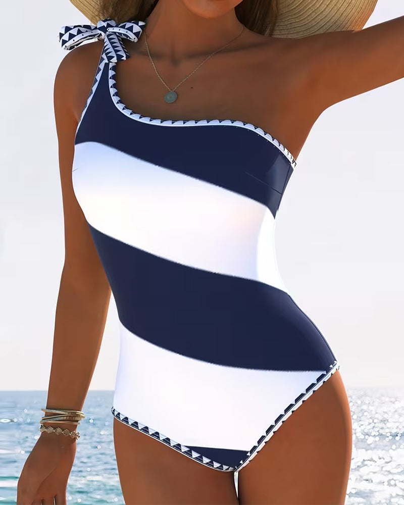 Isabella | Striped Swimwear One-Piece