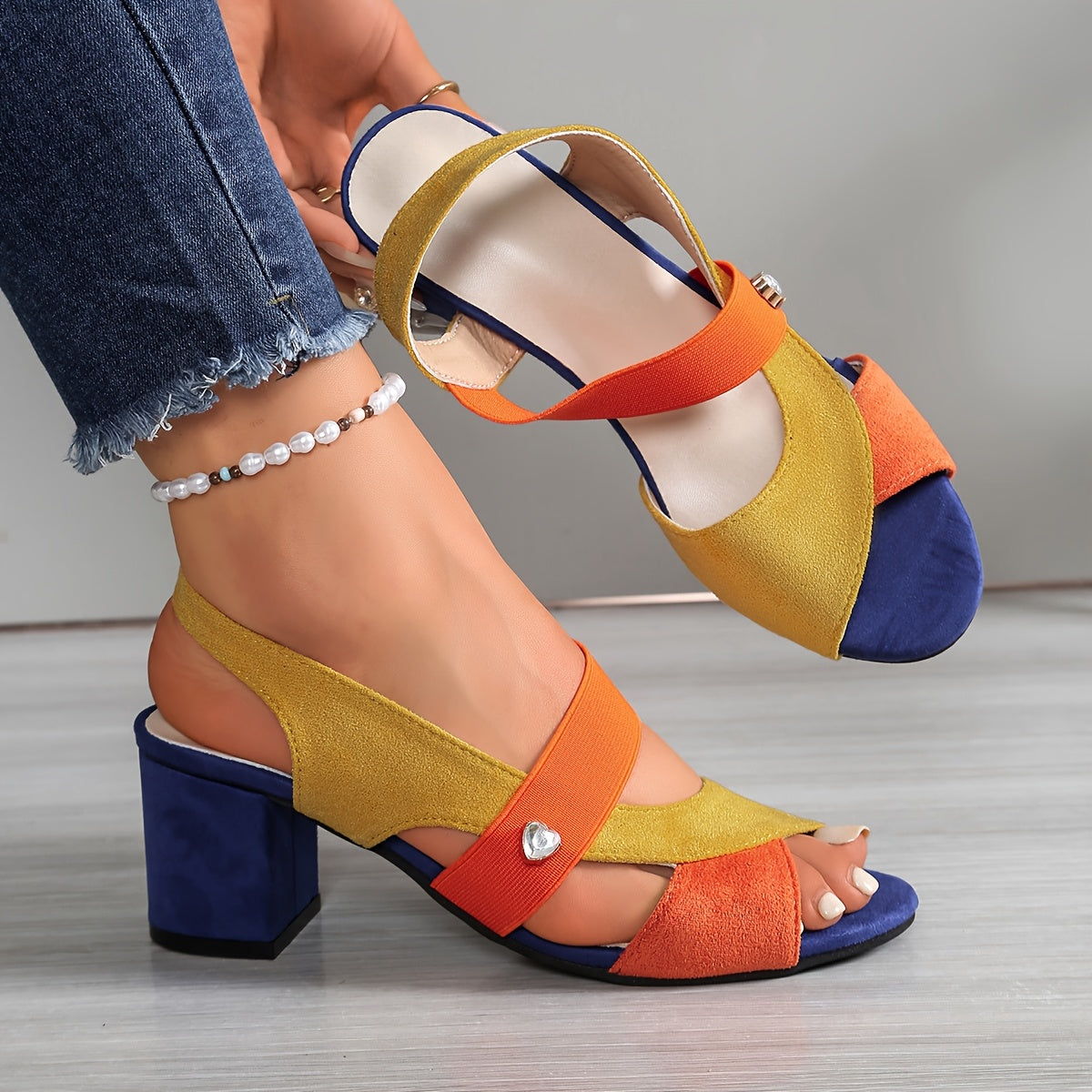 Adelaide - Comfort Block Heels with Orthopedic Support