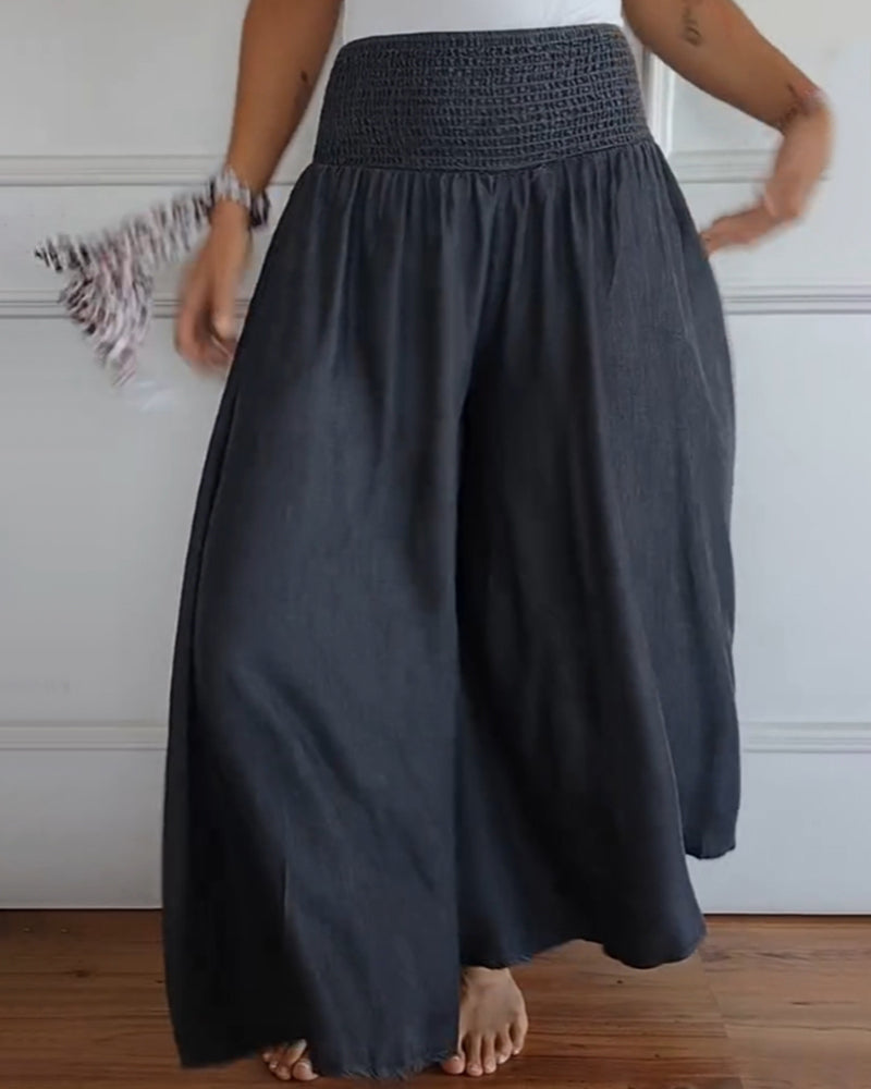 Reina - Relaxed Fit Wide-Leg Pants