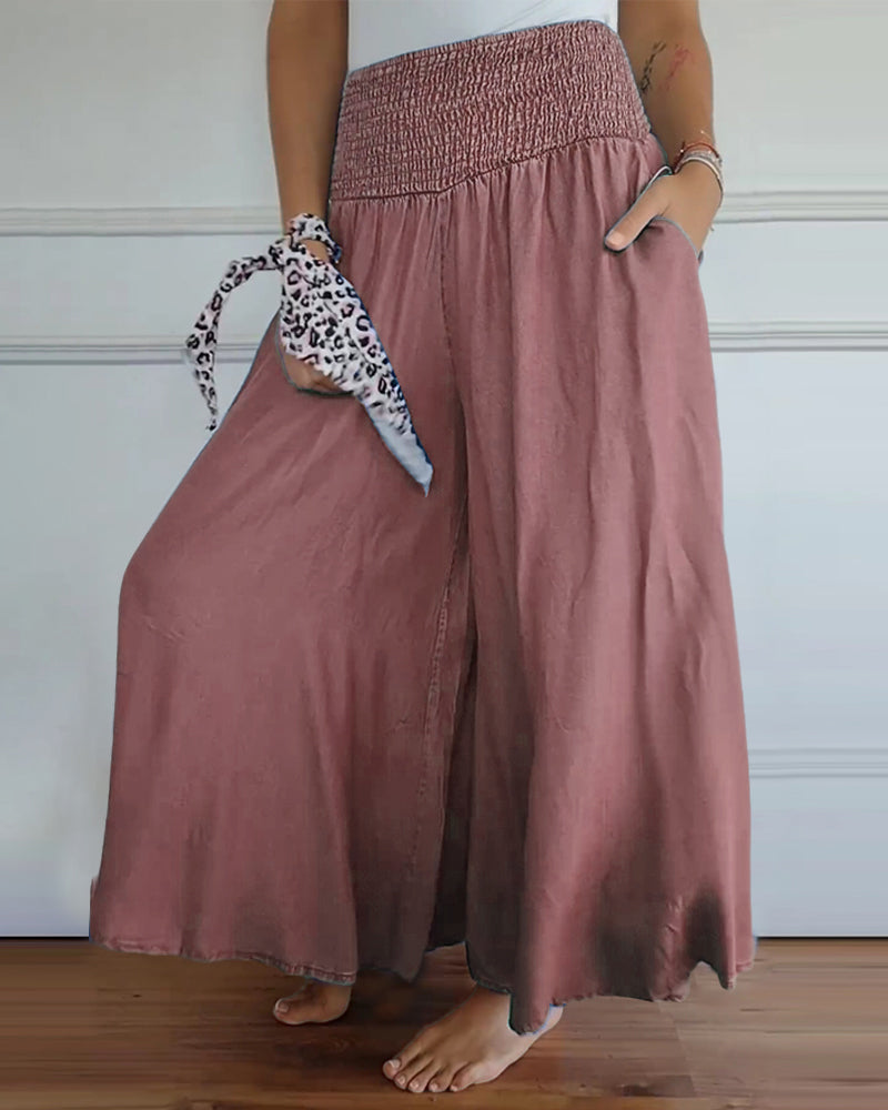 Reina - Relaxed Fit Wide-Leg Pants
