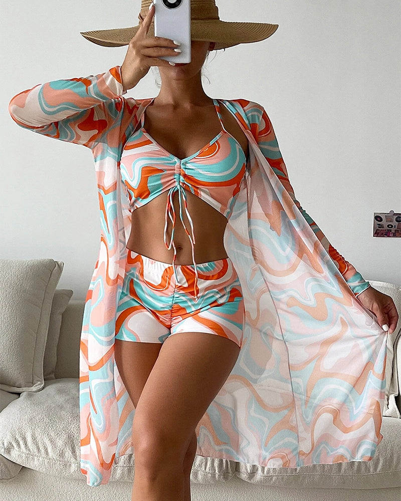 Bloom | 3-Piece Floral Print Bikini Set