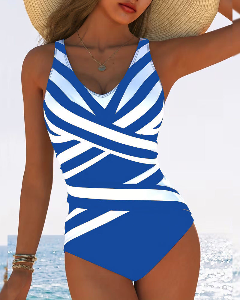 Florence | Striped One-Piece Bathing Suit