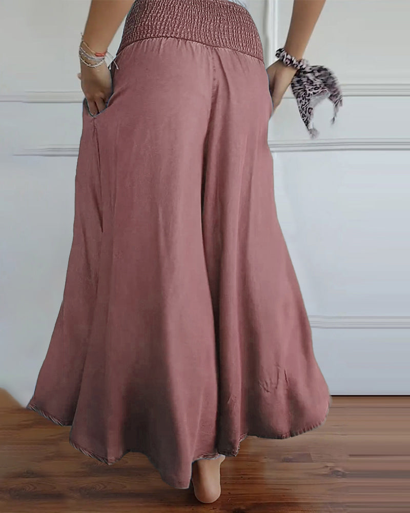 Reina - Relaxed Fit Wide-Leg Pants